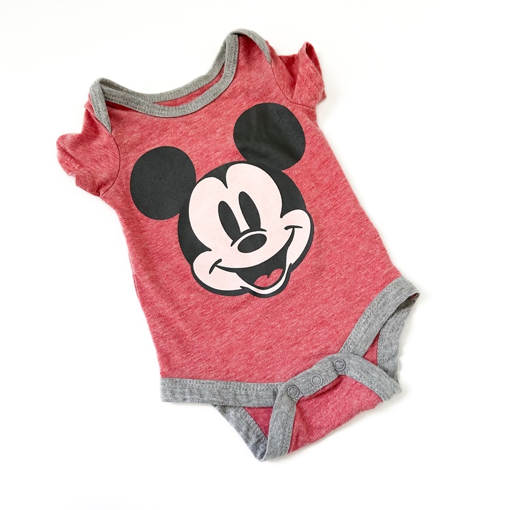 Disney Classic Mickey Mouse Onesie — 0-3 Months